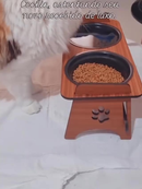 Comedouro Bebedouro Pet Suspenso Para Cães e Gatos Elevado Com TAMPAS