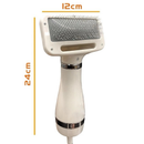 Secador De Pelo Escova Pente Pet Tosa Profissional Portátil 2 IN 1 Remove Pelos Cachorro Gato 110V