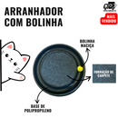 Arranhador para Gatos Redondo com Bolinha Interativo Relax Antiestresse Brinquedos para Gatos