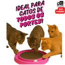 Arranhador para Gatos Redondo com Bolinha Interativo Relax Antiestresse Brinquedos para Gatos