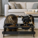 Comedouro Bebedouro Pet Suspenso Para Cães e Gatos Elevado Com TAMPAS