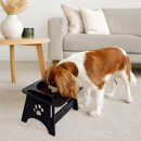 Comedouro Bebedouro Pet Suspenso Para Cães e Gatos Elevado Com TAMPAS