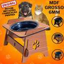Comedouro e Bebedouro Pet Elevado com Tampas para Cães e Gato