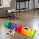 Brinquedo Para Pets Túnel Labirinto Para Gatos Colorido
