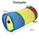 Túnel Labirinto Colorido para Gatos – Brinquedo Interativo