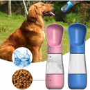 Garrafa Portátil 2 em 1 para Cães e Gatos com Dispenser de Água e Ração